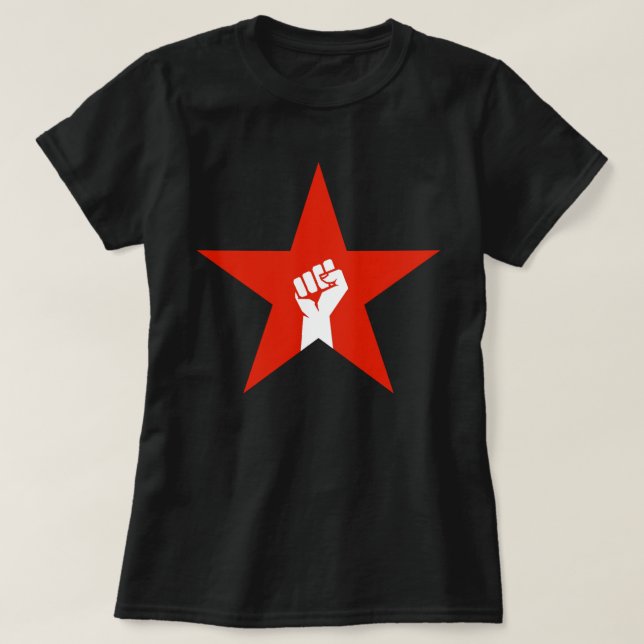 Camiseta Estrella antifascista (Diseño del anverso)