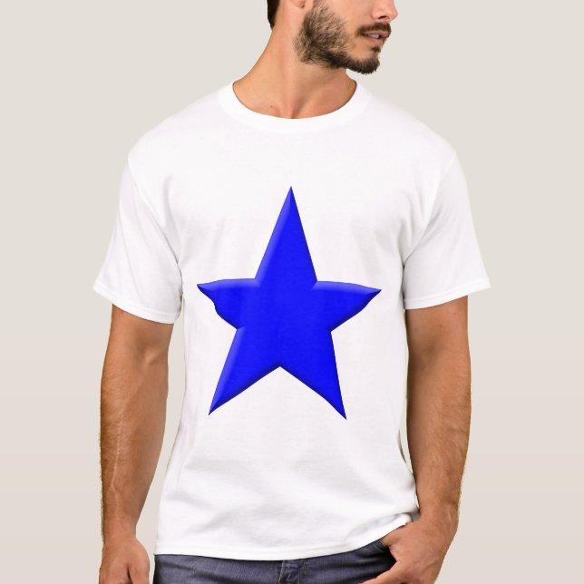 Camiseta Estrella - Azul (Anverso)