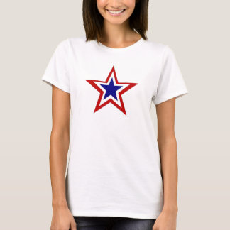 Camiseta estrella azul blanca roja