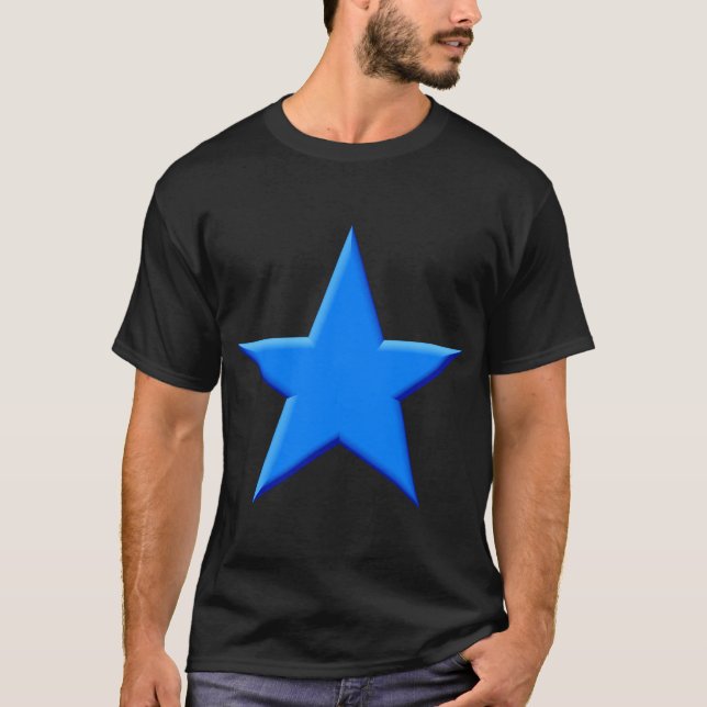 Camiseta Estrella - Azul medio (Anverso)