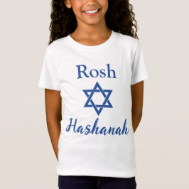 Camiseta Estrella azul y blanca de David Rosh Hashanah