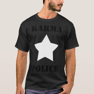 Camiseta Estrella blanca de la policía de Karma