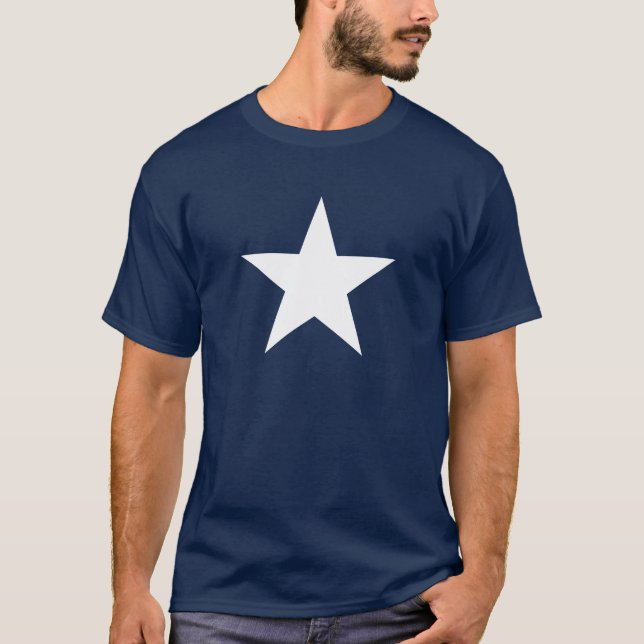 Camiseta Estrella blanca patriótica (Anverso)