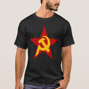 Camiseta Estrella comunista de DHKC en negro