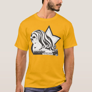 Camiseta Estrella de B&W de mujer maravilla