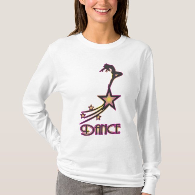 Camiseta Estrella de baile en púrpura (Anverso)