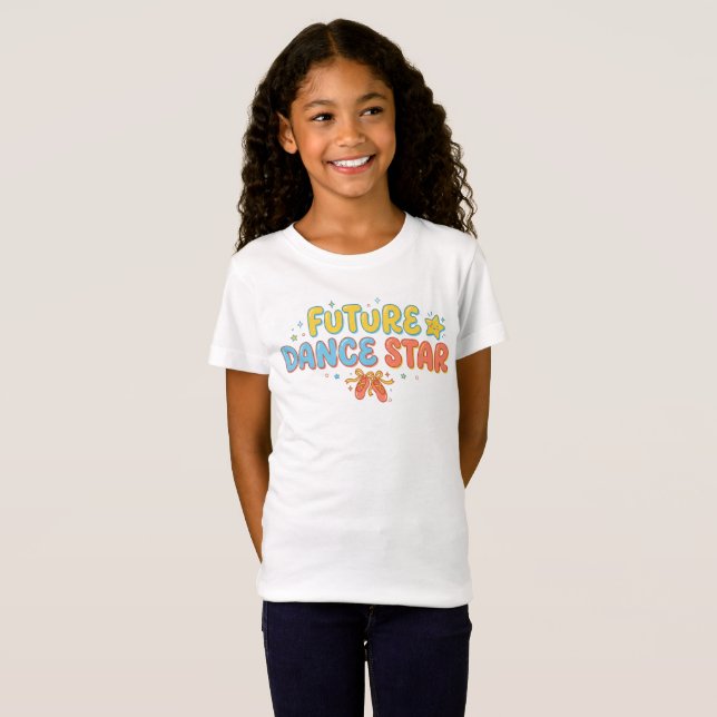 Camiseta Estrella de baile futura  (Anverso completo)