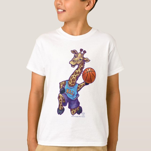 Camiseta Estrella de baloncesto de la jirafa de la caza de  (Anverso)