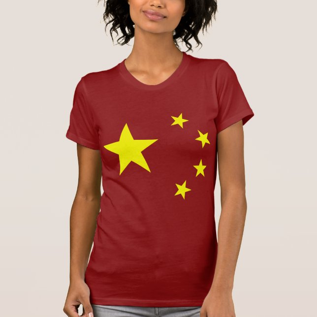 Camiseta Estrella de bandera de China (Anverso)