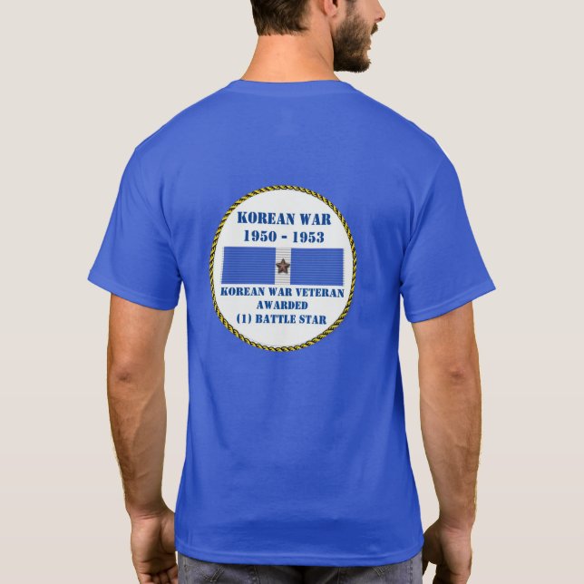 CAMISETA ESTRELLA DE BATALLA VETERANO COREANO (Reverso)