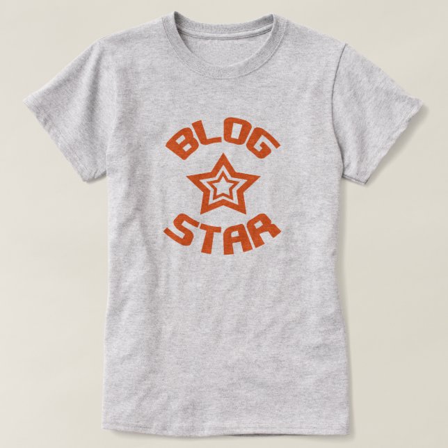 Camiseta Estrella de blog (Diseño del anverso)