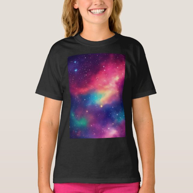 Camiseta Estrella de Chica de Esparkle Celestial (Anverso)