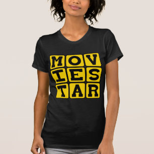 Camiseta estrella de cine, actor popular