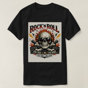 Camiseta Estrella de Cráneo: La Máxima Gráfica de Rock & Ro