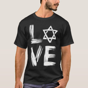 Camiseta Estrella de David judía del amor