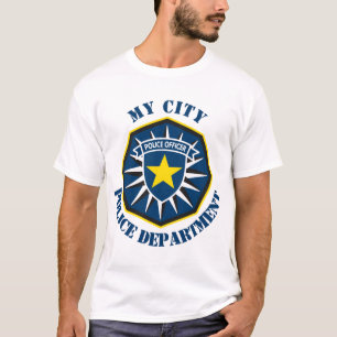Camiseta Estrella de encargo del oficial de policía