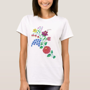 Camiseta Estrella de flores de Kalocsai