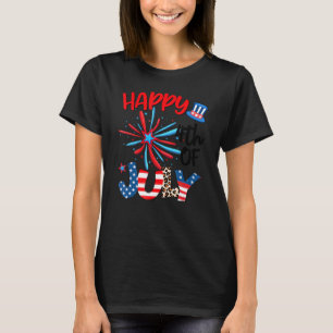 Camiseta Estrella de fuegos artificiales Leopardo Firework