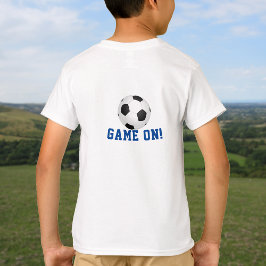Camiseta Estrella de fútbol añade nombre y leyenda a doble