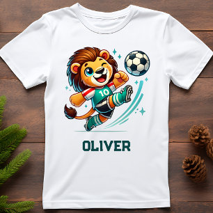 Camiseta Estrella de Fútbol León Adorable