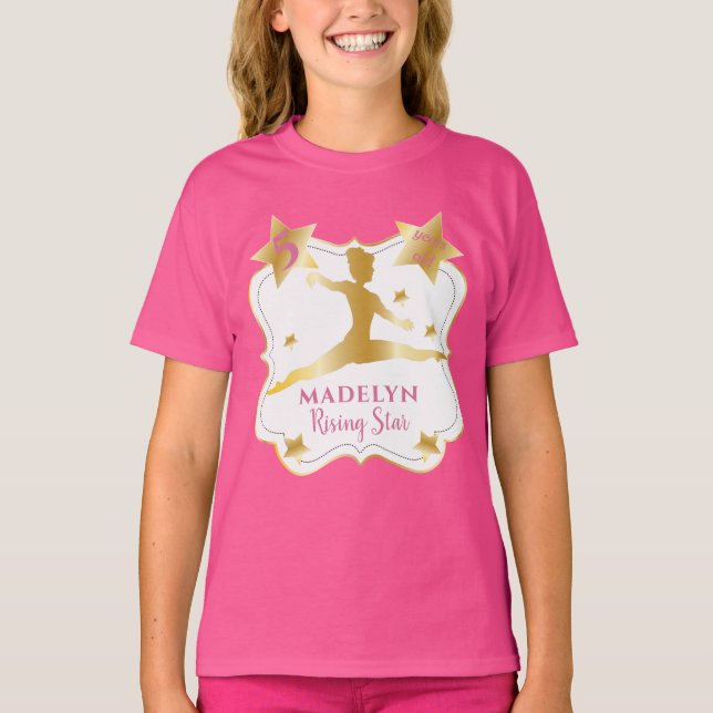 Camiseta Estrella de Gimnasia Rosa en ascenso Gimnasia Chic (Anverso)