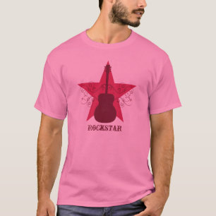 Camiseta Estrella de guitarra divertida con té masculino, r