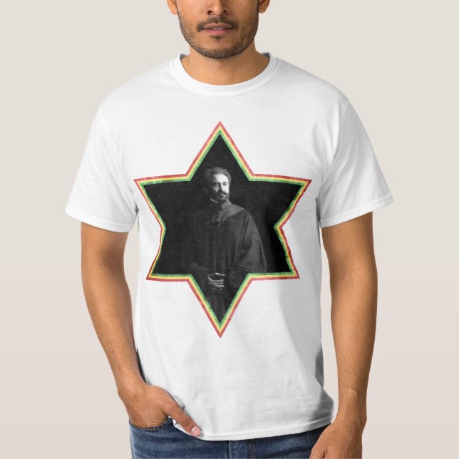 Camiseta Estrella de Haile Selassie de David (Anverso)