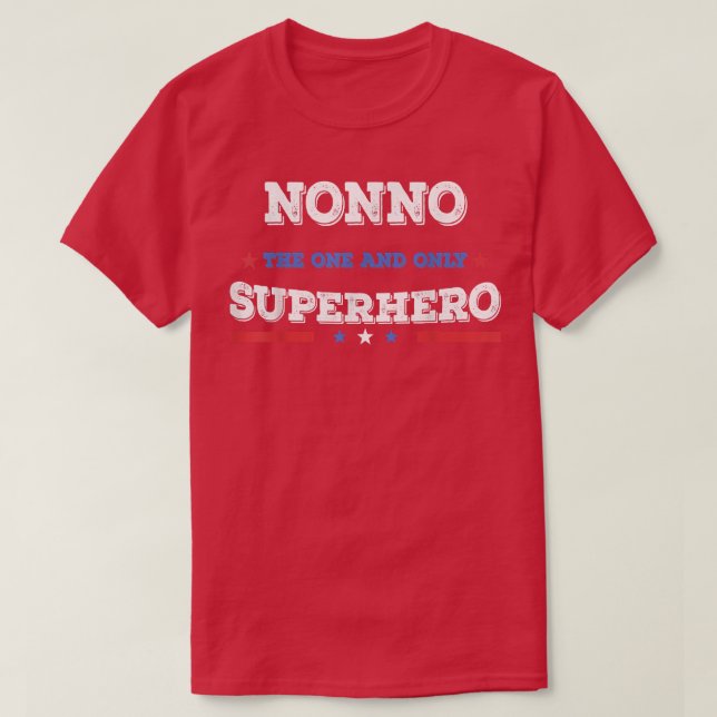 Camiseta Estrella de héroe del superhéroe no superhéroe (Diseño del anverso)