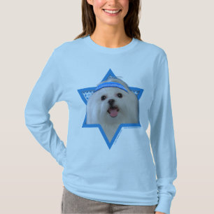 Camiseta Estrella de Jánuca de David - maltés