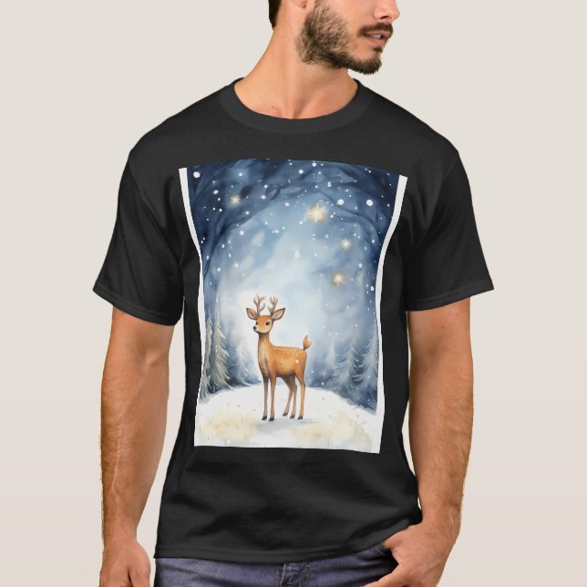 Camiseta Estrella de la alegría de los renos navidades (Anverso)