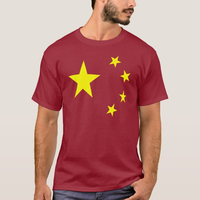 Camiseta Estrella de la bandera de China (Anverso)