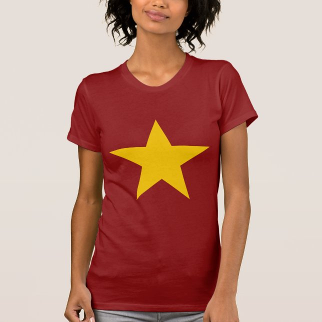 Camiseta Estrella de la bandera de Vietnam (Anverso)