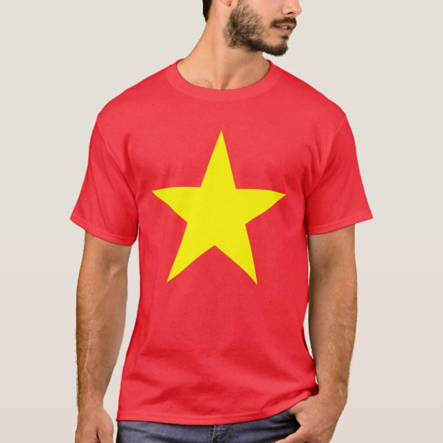 Camiseta Estrella de la bandera de Vietnam (Anverso)