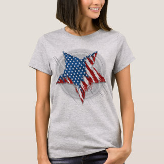 Camiseta Estrella de la bandera norteamericana de grafitti