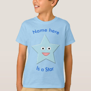 Camiseta Estrella De La Celebración Azul Brillante Chicas E