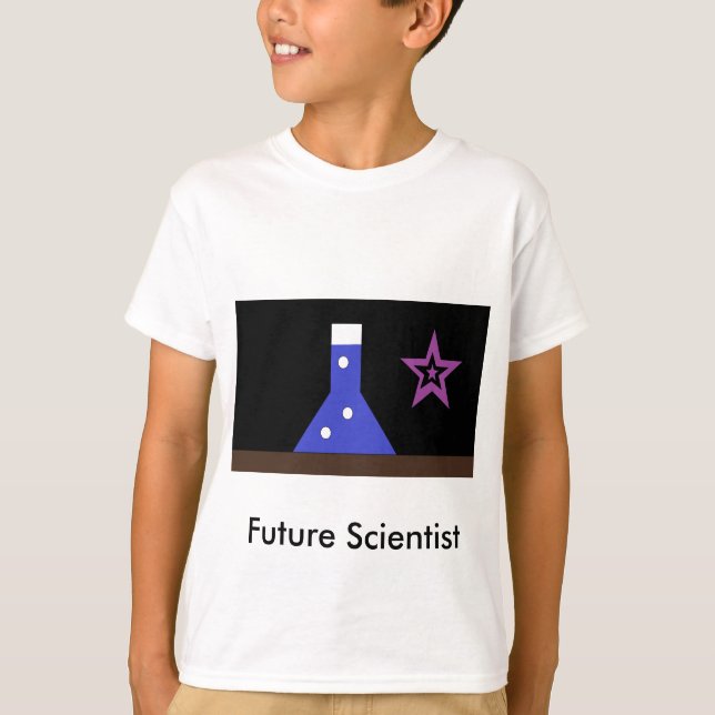 Camiseta Estrella de la ciencia, futuro científico (Anverso)