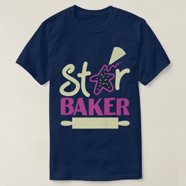Camiseta Estrella de la cocina de Bake Baking Star Baker (Diseño del anverso)