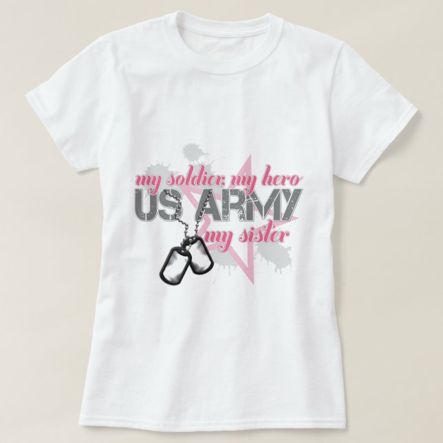 Camiseta Estrella de la hermana del ejército (Diseño del anverso)