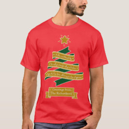 Camiseta Estrella de la tipografía de la bandera del árbol