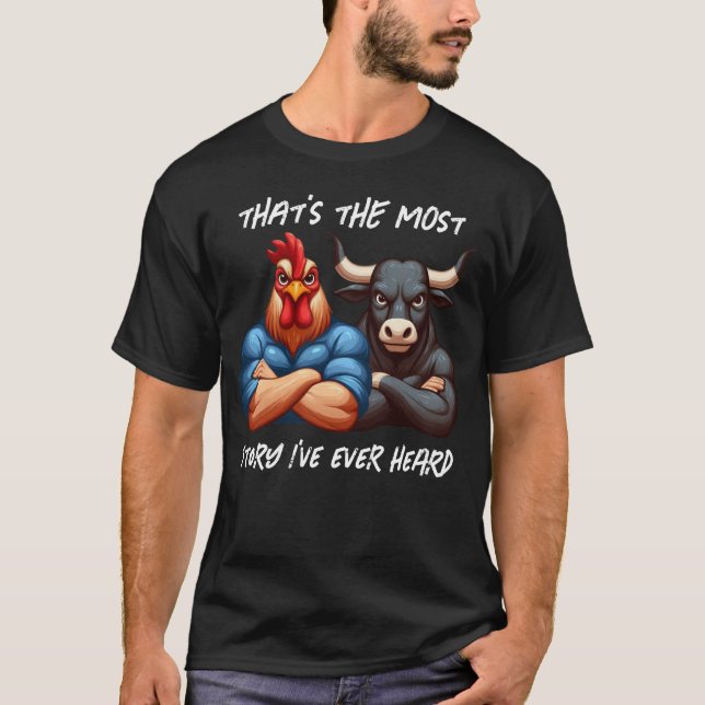 Camiseta Estrella de los brazos plegados de Ox y gallo sin  (Anverso)