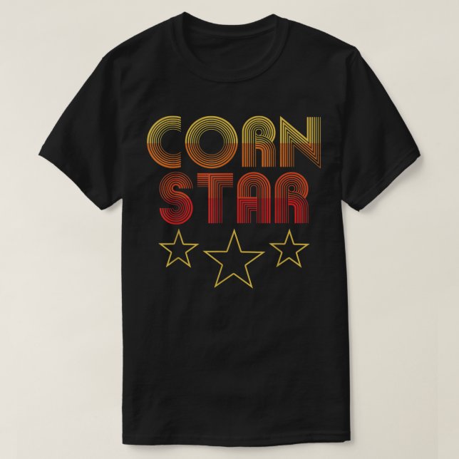 Camiseta Estrella de maíz - Gracioso equipo de Retro Cornho (Diseño del anverso)