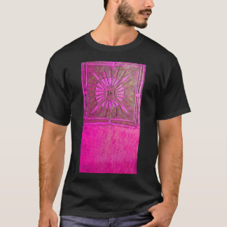 Camiseta ESTRELLA DE MAÑANA rosa, negro de fucsia, monogram