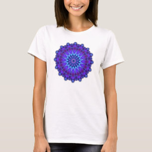 Camiseta Estrella de Mandala en azul