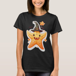 Camiseta Estrella de mar amarilla con un disfraz lindo tema