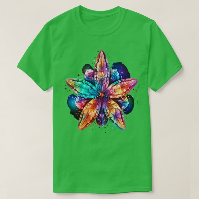 Camiseta Estrella de mar Arcoíris (Diseño del anverso)