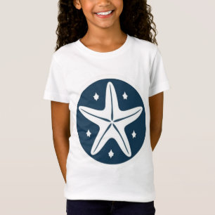 Camiseta Estrella de mar con Estrellas Blancas