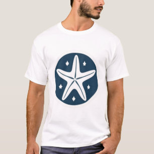 Camiseta Estrella de mar con estrellas blancas