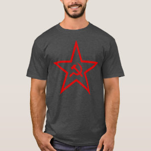 Camiseta Estrella De Martillo Y Aguja (roja)
