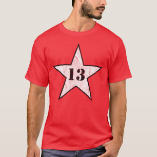 Camiseta Estrella de mi número de suerte - número 13 - v2(b