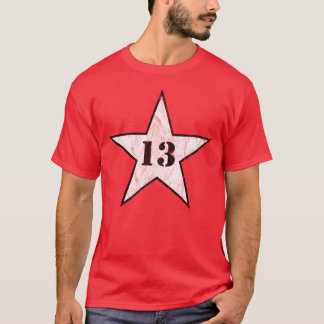 Camiseta Estrella de mi número de suerte - número 13 - v2(b